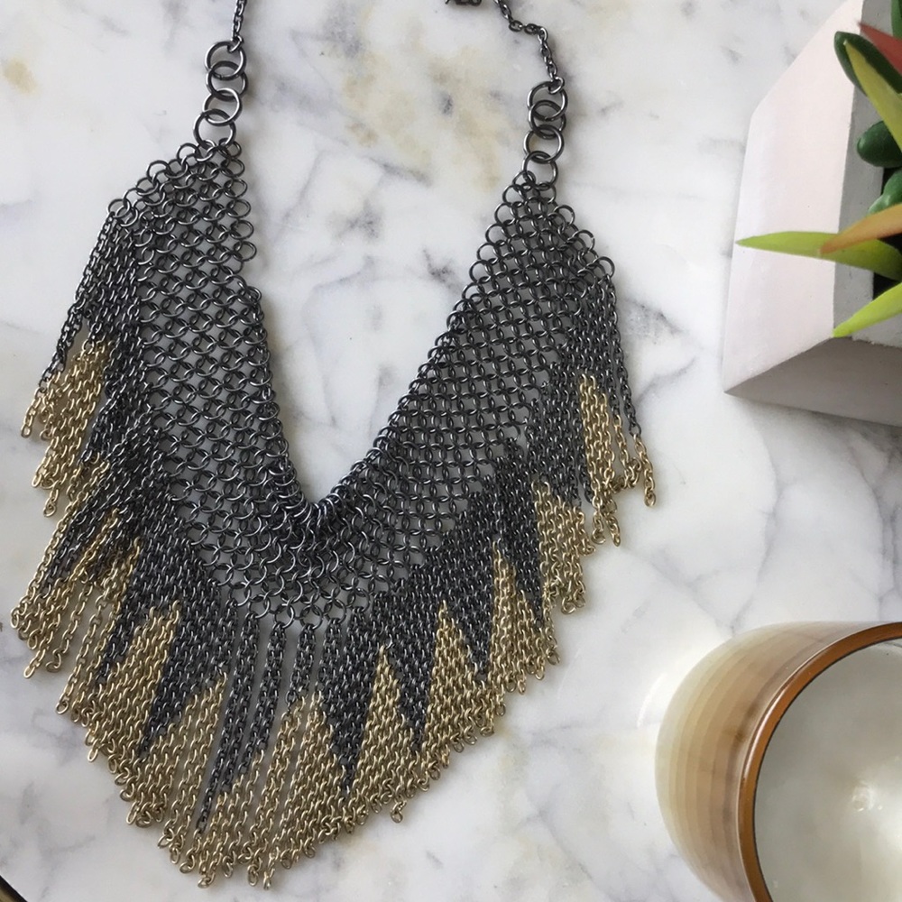 Mixed Metal Statement necklace